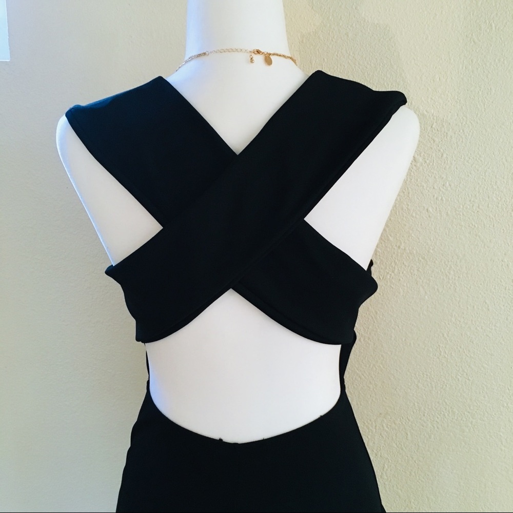 Nordstrom Cross-back Black Jumpsuit - Picture 7 of 8